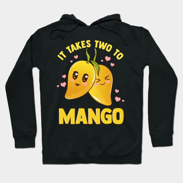 It Takes Two To Mango Funny Fruit Tango Pun Hoodie by theperfectpresents
